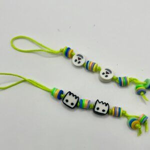 Handmade Halloween Phone Charm Ghosts Lanyard Pendant Chain Car Decor